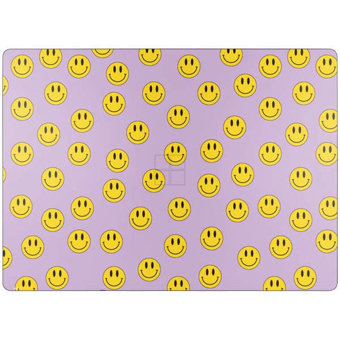 Purple Happy Face Pattern Surface Laptop 7 13.8in Skin