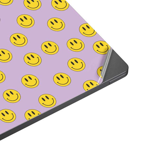 Purple Happy Face Pattern Surface Laptop 7 15in Skin