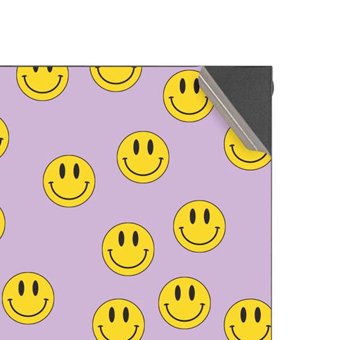 Purple Happy Face Pattern XBox Series X Digital Edition Console Skin