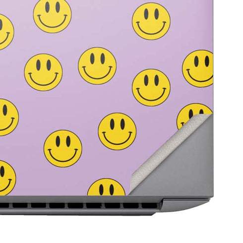 Purple Happy Face Pattern HP ZBook Fury 16 G10 Skin