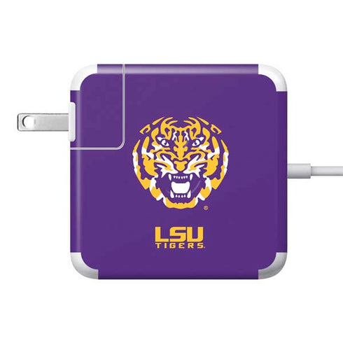 Louisiana State University - LSU Purple Tiger Mascot 85W Power Adapter (15 and 17 inch MacBook Pro Charger) Skin