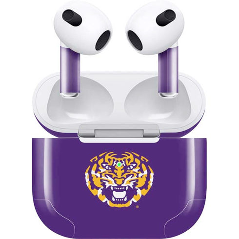 Louisiana State University - LSU Purple Tiger Mascot Apple AirPods (3rd Gen 2021) Skin