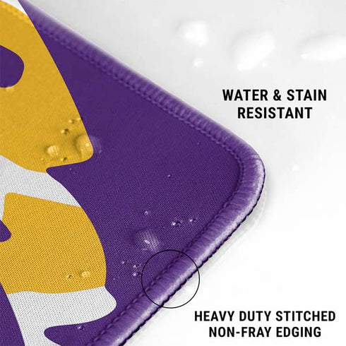 Louisiana State University - LSU Purple Tiger Mascot Gaming Mouse Pad