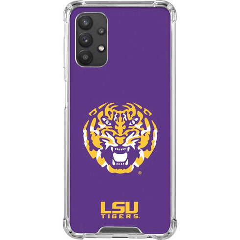 Louisiana State University - LSU Purple Tiger Mascot Galaxy A32 5G Clear Case