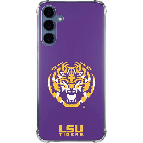 LSU Purple Tiger Mascot Galaxy A35 5G Clear Case