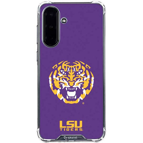 LSU Purple Tiger Mascot Galaxy A36 5G Clear Case