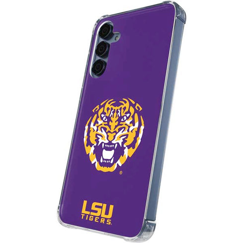 LSU Purple Tiger Mascot Galaxy A55 5G Clear Case