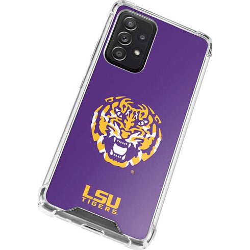 Louisiana State University - LSU Purple Tiger Mascot Galaxy A72 5G Clear Case