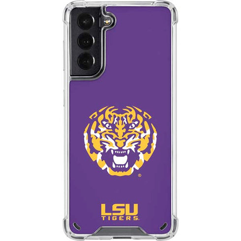 Louisiana State University - LSU Purple Tiger Mascot Galaxy S21 5G Clear Case