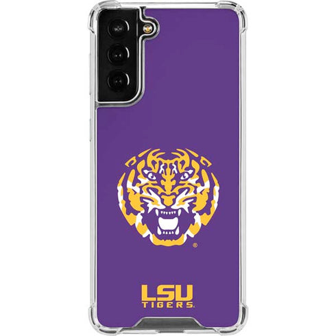 Louisiana State University - LSU Purple Tiger Mascot Galaxy S21 FE Clear Case