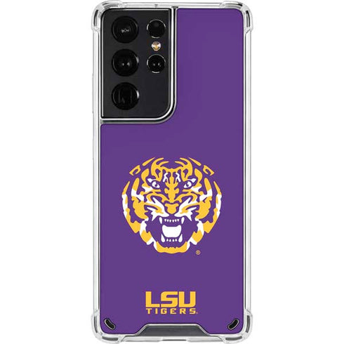 Louisiana State University - LSU Purple Tiger Mascot Galaxy S21 Ultra 5G Clear Case