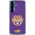 LSU Purple Tiger Mascot Galaxy S25 Clear Case