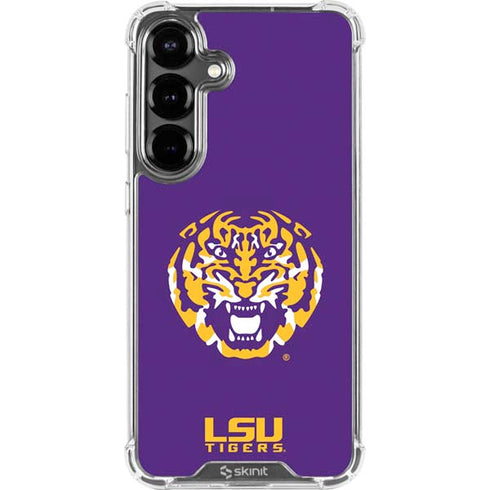 LSU Purple Tiger Mascot Galaxy S26 Clear Case