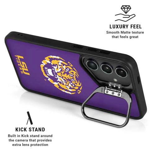 LSU Purple Tiger Mascot Galaxy S26 Kickstand Case