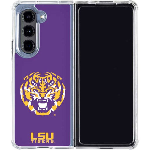 Louisiana State University - LSU Purple Tiger Mascot Galaxy Z Fold5 5G Clear Case