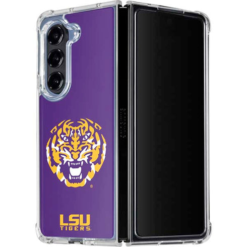 Louisiana State University - LSU Purple Tiger Mascot Galaxy Z Fold5 5G Clear Case