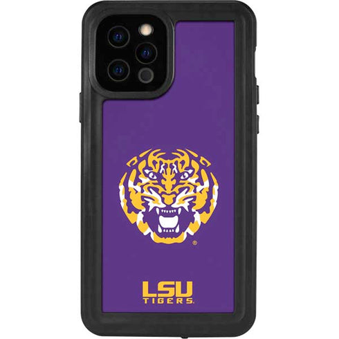 Louisiana State University - LSU Purple Tiger Mascot iPhone 12 Pro Waterproof Case