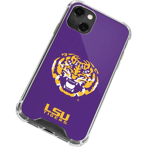 Louisiana State University - LSU Purple Tiger Mascot iPhone 14 Plus Clear Case