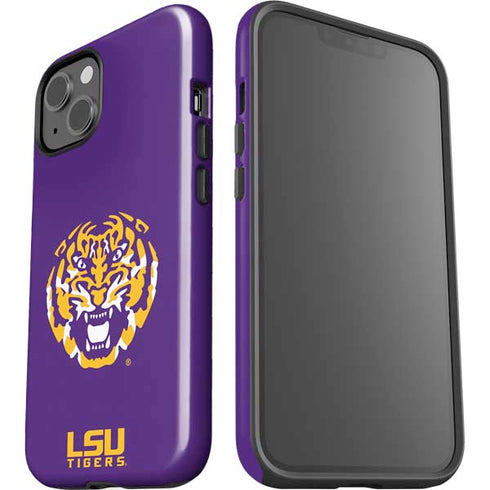 LSU Purple Tiger Mascot iPhone 14 Plus Impact Case