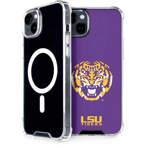 LSU Purple Tiger Mascot iPhone 14 Plus MagSafe Case