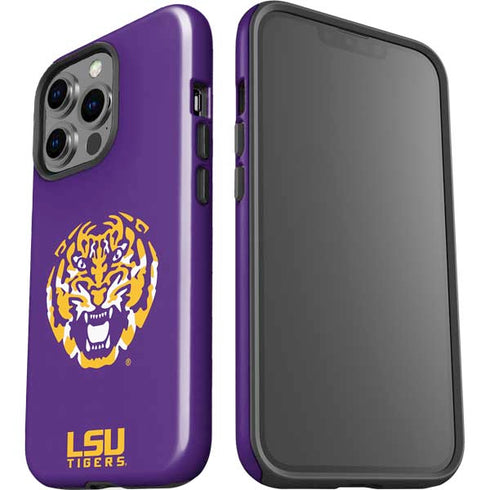 LSU Purple Tiger Mascot iPhone 14 Pro Impact Case