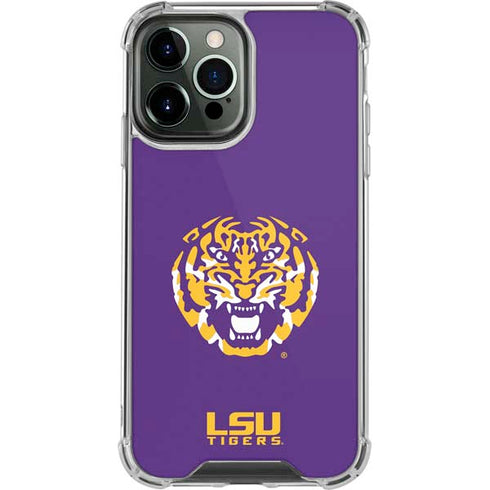 Louisiana State University - LSU Purple Tiger Mascot iPhone 14 Pro Max Clear Case