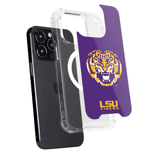 LSU Purple Tiger Mascot iPhone 14 Pro Max MagSafe Case