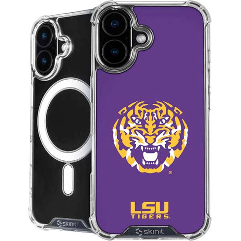 LSU Purple Tiger Mascot iPhone 16 MagSafe Case