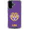 LSU Purple Tiger Mascot iPhone 16 Plus Clear Case