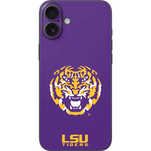 LSU Purple Tiger Mascot iPhone 16 Plus Skin