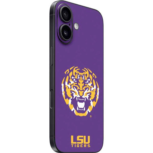 LSU Purple Tiger Mascot iPhone 16 Plus Skin