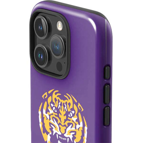 LSU Purple Tiger Mascot iPhone 16 Pro Impact Case