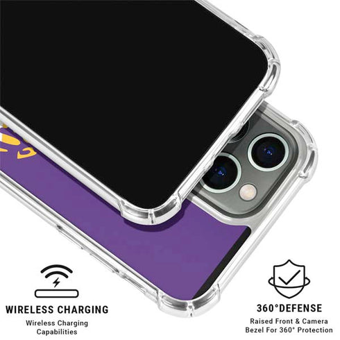 LSU Purple Tiger Mascot iPhone 16 Pro Max Clear Case