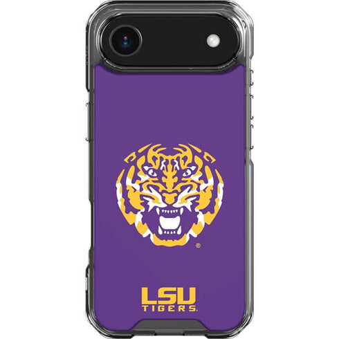 LSU Purple Tiger Mascot iPhone 17 Air Clear Case