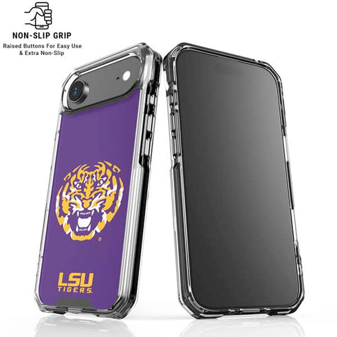 LSU Purple Tiger Mascot iPhone 17 Air Clear Case