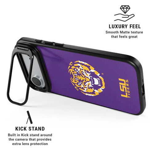 LSU Purple Tiger Mascot iPhone 17 Air Kickstand Case