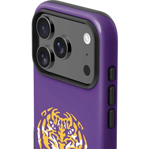 LSU Purple Tiger Mascot iPhone 17 Pro Impact Case