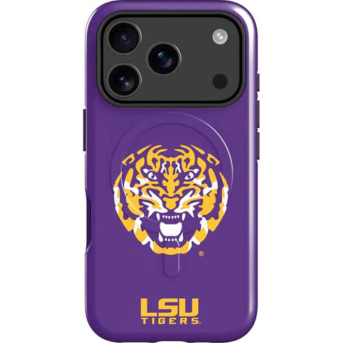 LSU Purple Tiger Mascot iPhone 17 Pro Magsafe Impact Case