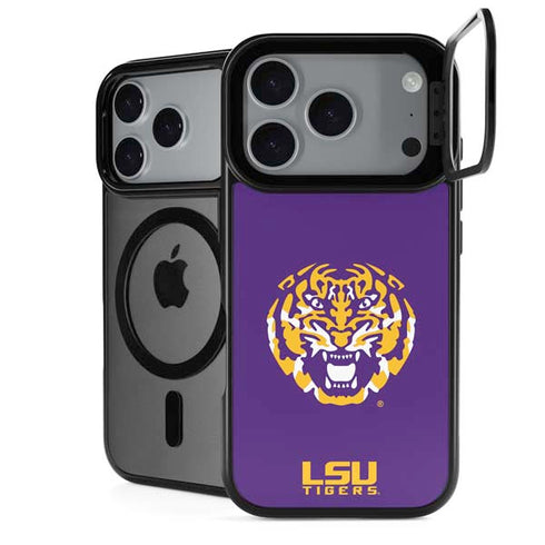 LSU Purple Tiger Mascot iPhone 17 Pro Max Kickstand Case