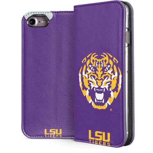 LSU Purple Tiger Mascot iPhone 7 Folio Case