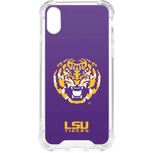 Louisiana State University - LSU Purple Tiger Mascot iPhone XS Clear Case