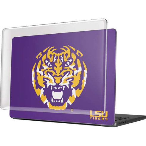 LSU Purple Tiger Mascot MacBook Pro 14in (2021-24) Case plus Skin