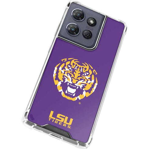 LSU Purple Tiger Mascot Moto G Play 5G (2025) Clear Case