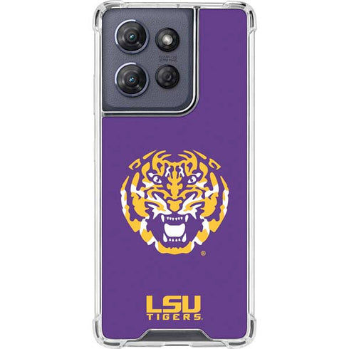 LSU Purple Tiger Mascot Moto G Power 5G (2025) Clear Case