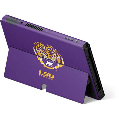 Louisiana State University - LSU Purple Tiger Mascot Nintendo Switch OLED (2021) Skin