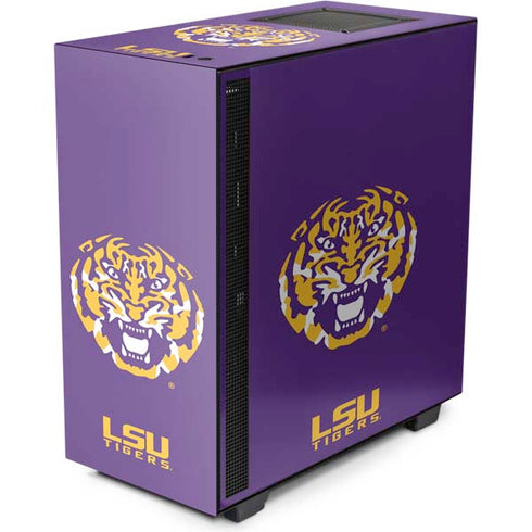 Louisiana State University - LSU Purple Tiger Mascot NZXT H510 Compact ATX Mid-Tower Case Skin
