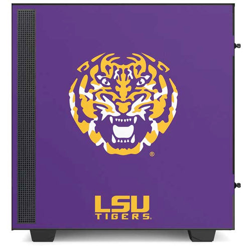 Louisiana State University - LSU Purple Tiger Mascot NZXT H510 Compact ATX Mid-Tower Case Skin