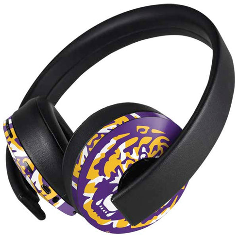 Louisiana State University - LSU Purple Tiger Mascot PlayStation 4 Gold Wireless Headset Skin