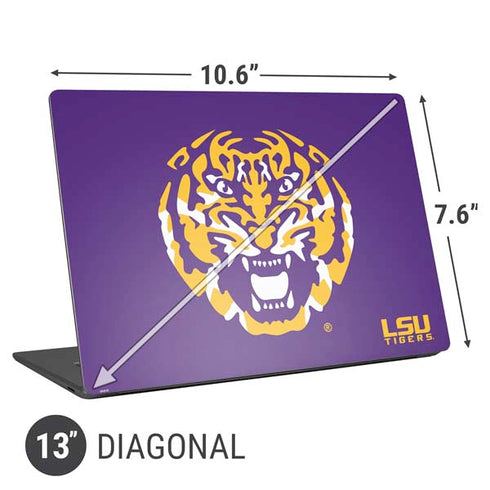 Louisiana State University - LSU Purple Tiger Mascot Universal Laptop 13in (10.6 x 7.6in) Skin