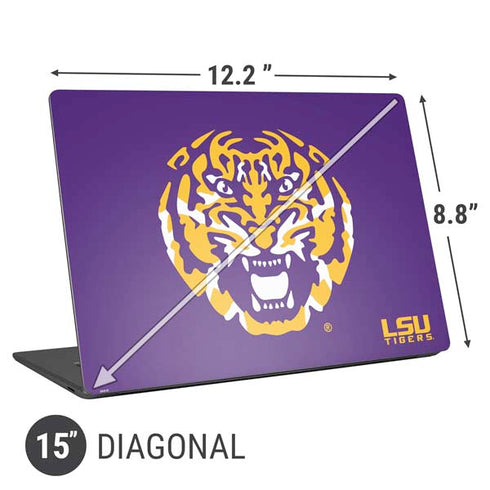 Louisiana State University - LSU Purple Tiger Mascot Universal Laptop 15in (12.2 x 8.8in) Skin